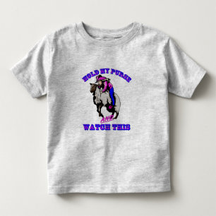 Rodeo Cowgirl Mutton Bustin" Purse Watch This Toddler T-Shirt