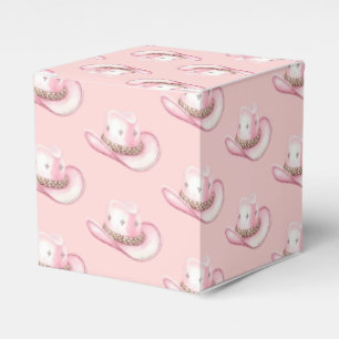 Rodeo Cowgirl Pink Hat Baby Shower Favour Box