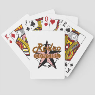 Rodeo Cowgirl Playing Cards