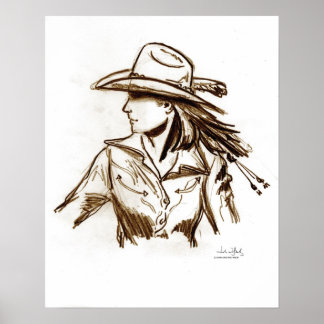 Rodeo Cowgirl Poster