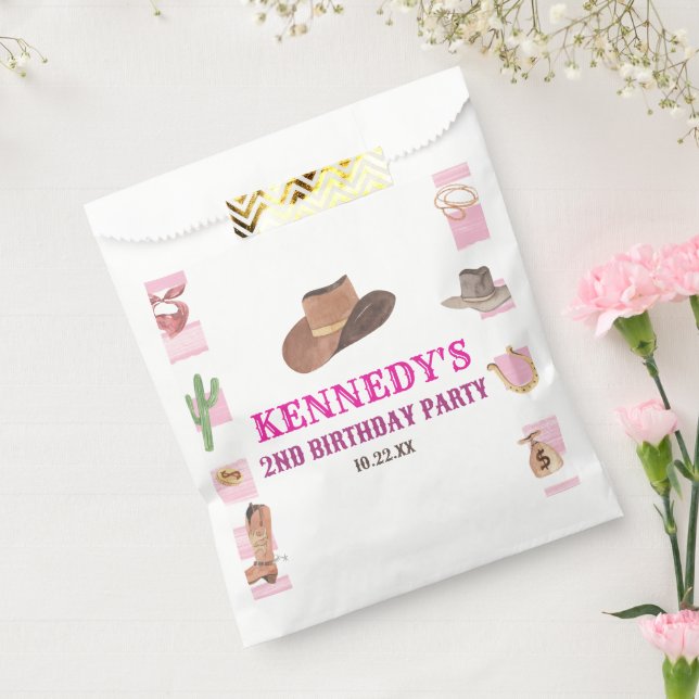 Rodeo Cowgirl Western Wild West Birthday Party Favour Bags (Sealed)