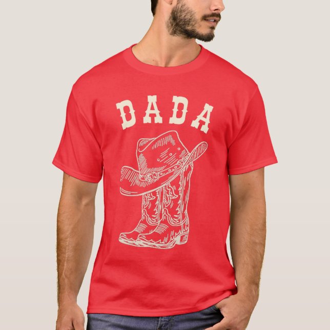 Rodeo Dad Western Cowboy Birthday Boy Family Match T-Shirt (Front)