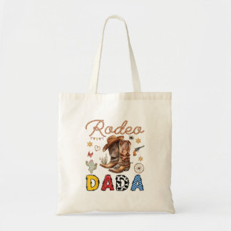 Rodeo Dada Western Cowboy Birthday Boy Party Tote Bag