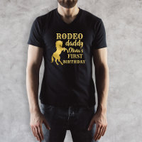 Rodeo daddy First rodeo party gold horse birthday
