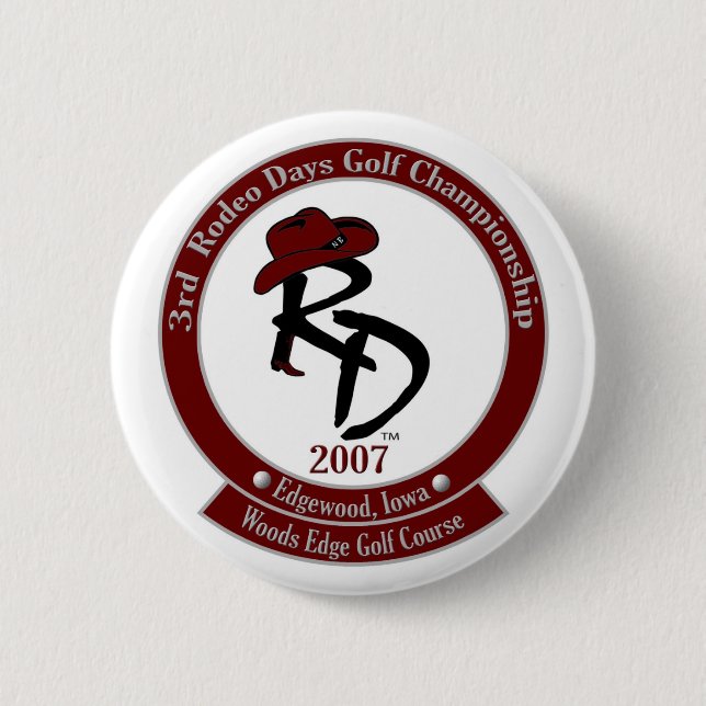 Rodeo Daze Golf Tournament Button (Front)