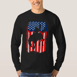 Rodeo design For men women Yeehaw Bronc Riding Rod T-Shirt