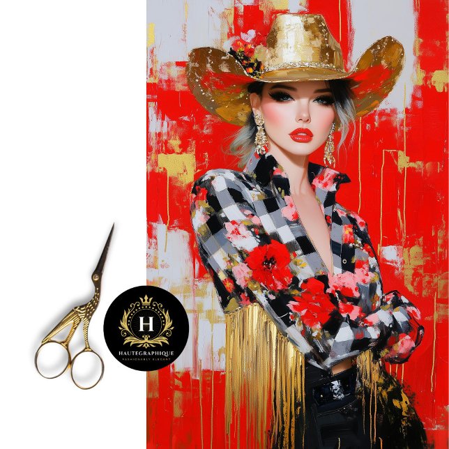 Rodeo Glam Luxe Western Cowgirl Decoupage Tissue Paper (Creator Uploaded)