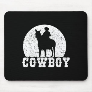 Rodeo Horse Rider Cowboy Horseback Riding Graphic Mouse Mat