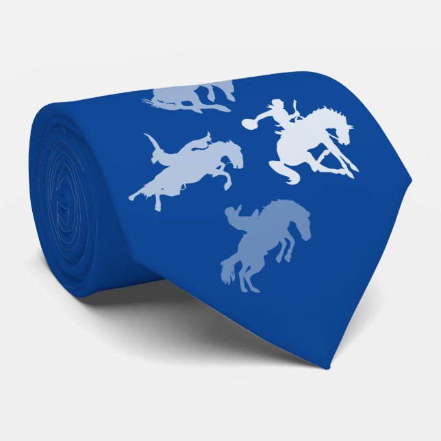 Rodeo Horses | Deep Blue Tie (Rolled)