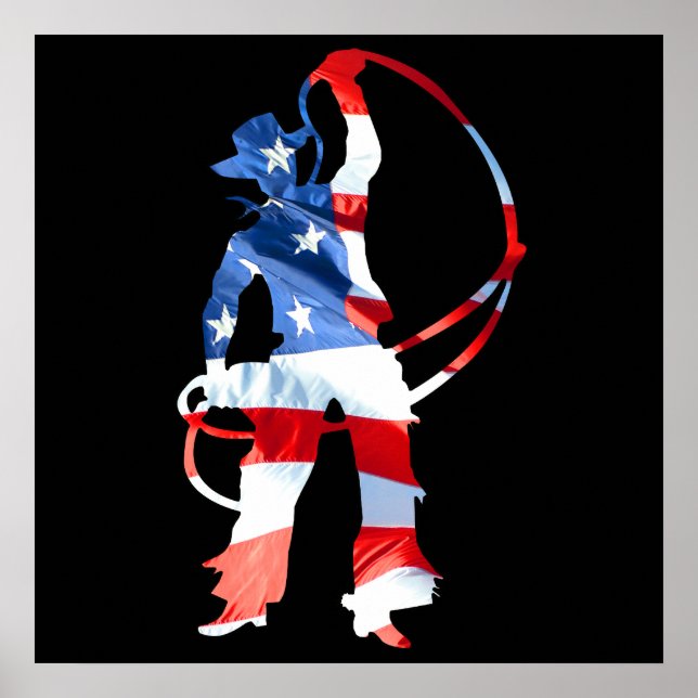 Rodeo is America - Roping Poster (Front)