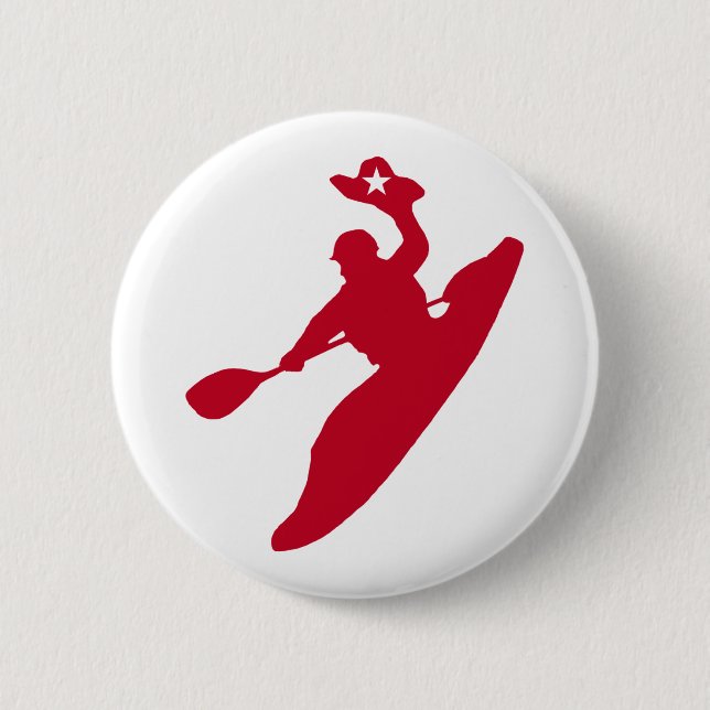 Rodeo Kayak 6 Cm Round Badge (Front)