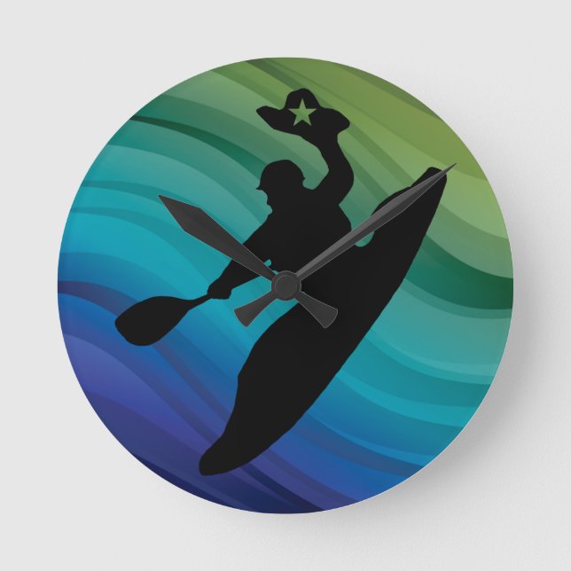 Rodeo Kayak Round Clock (Front)