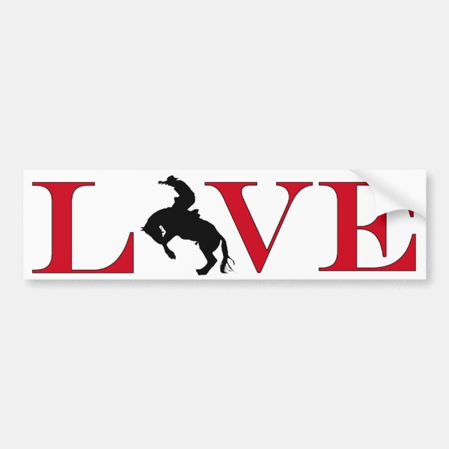 Rodeo Lover Bumpersticker Bumper Sticker (Front)