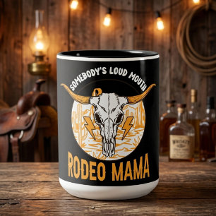 Rodeo Mama   Western Mother’s Day Unique Two-Tone Coffee Mug