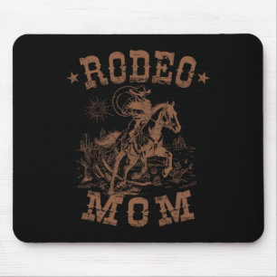 Rodeo Mum Western Cowboy Mummy Family Matching Mot Mouse Mat