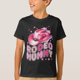 Rodeo Mummy Pink Cowgirl 1st Birthday Family T-Shirt