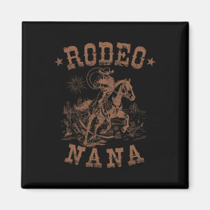 Rodeo Nana Western Cowboy Family Matching Mother's Magnet