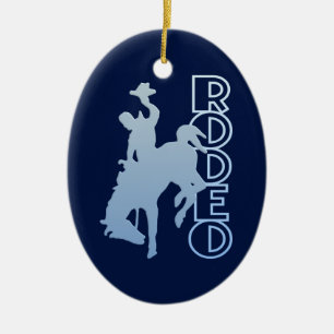 RODEO ornament, customize Ceramic Tree Decoration