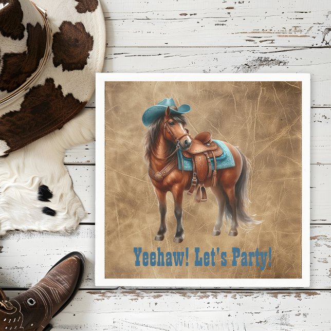Rodeo Party Horse Napkin (Creator Uploaded)