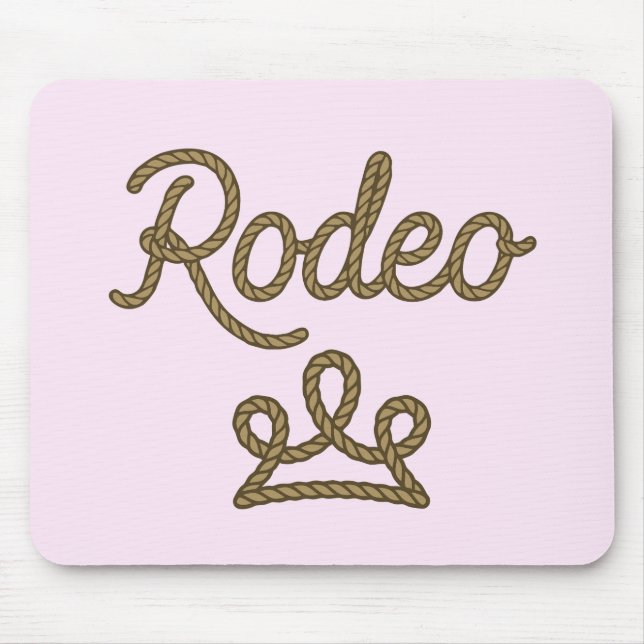 Rodeo Princess Country Western Tiara Crown Mouse Mat (Front)