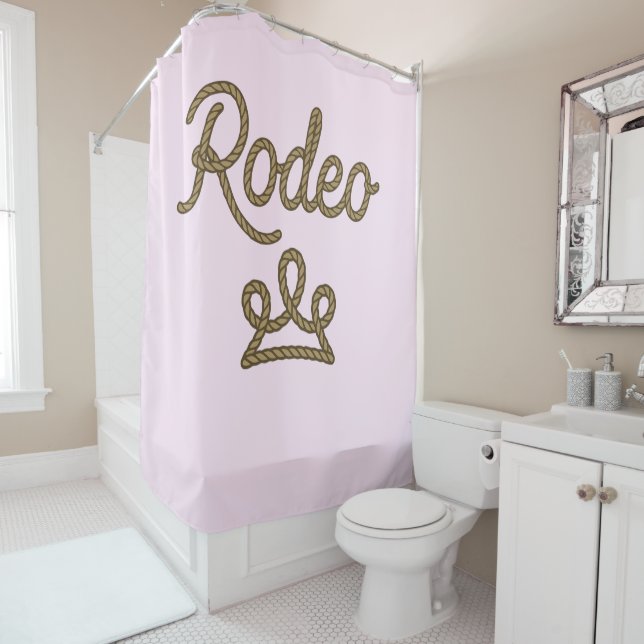 Rodeo Princess Country Western Tiara Crown Shower Curtain (In Situ)