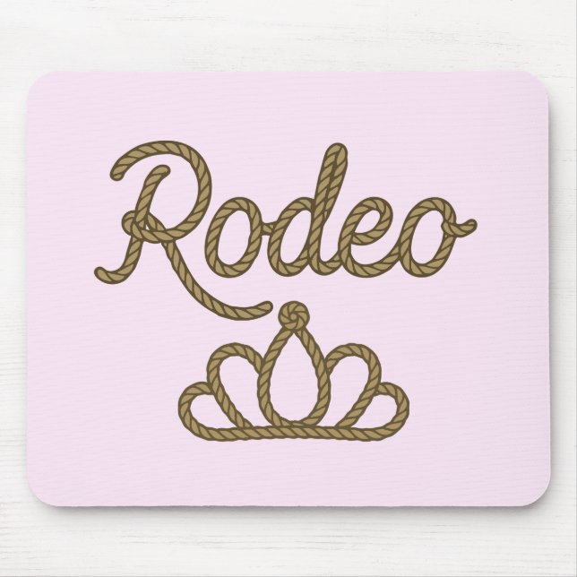 Rodeo Queen Country Western Tiara Crown Mouse Mat (Front)