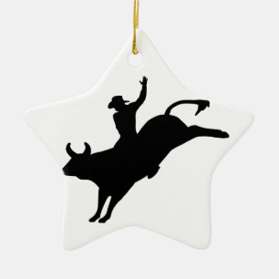 Rodeo Rider Ceramic Tree Decoration