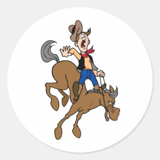 Rodeo Rider Classic Round Sticker
