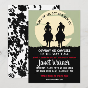 Rodeo Themed Baby Shower Invitation