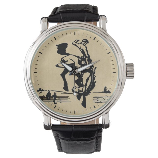 Rodeo Time Bronco Rider Watch (Front)