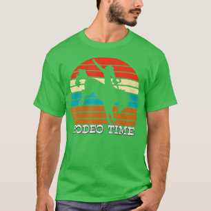 Rodeo Time Kids Cowboy Wranglers Horse Retro Vinta T-Shirt