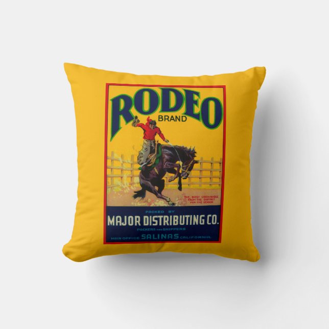 Rodeo Vegetable LabelSalinas, CA Cushion (Front)