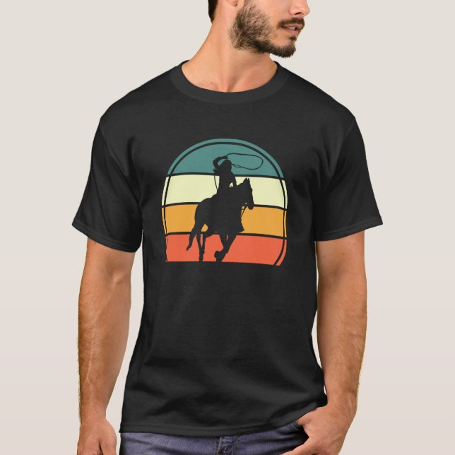 Rodeo Western Country Howdy Texas Girl Horse Ridin T-Shirt (Front)