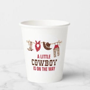 Rodeo Western Cowboy Baby Shower Paper Cups