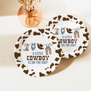 Rodeo Western Cowboy Baby Shower Paper Plates