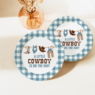 Rodeo Western Cowboy Baby Shower Paper Plates