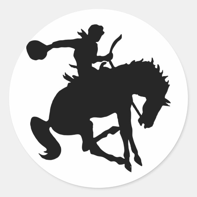 Rodeoreier rodeo classic round sticker (Front)