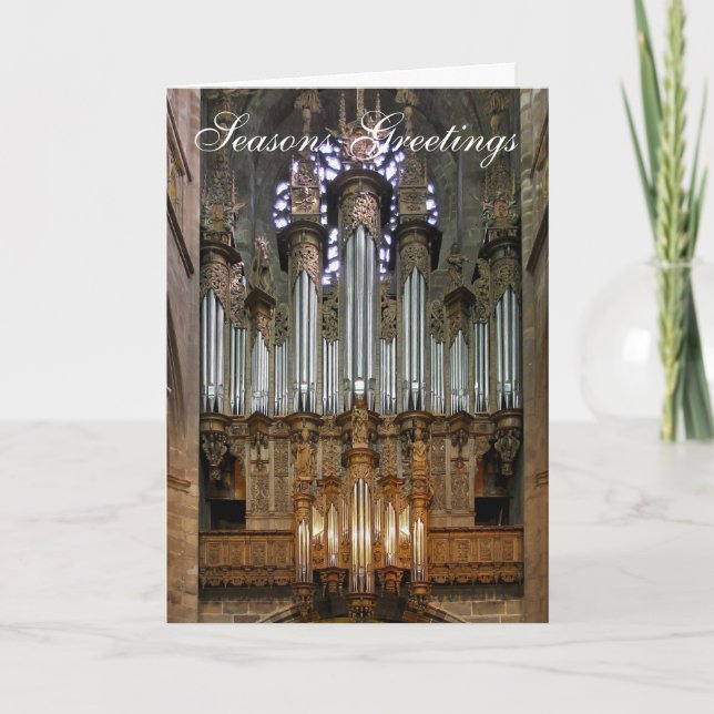 Rodez Cathedral organ Holiday Card (Front)