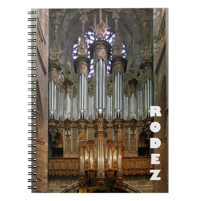 Rodez Cathedral organ notebook (Front)