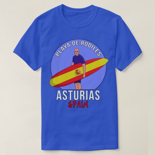 Rodiles Beach Asturias Spain T-Shirt (Design Front)