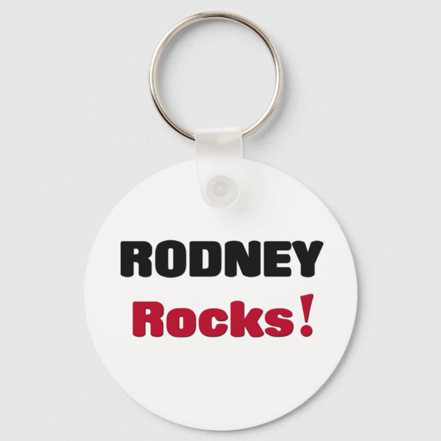 Rodney Rocks Key Ring (Front)