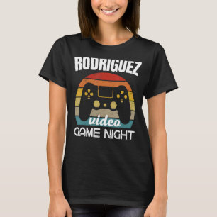 Rodriguez Family Video Game Night T-Shirt