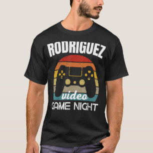 Rodriguez Family Video Game Night T-Shirt