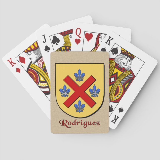 Rodriguez Heraldic Shield Playing Cards (Back)