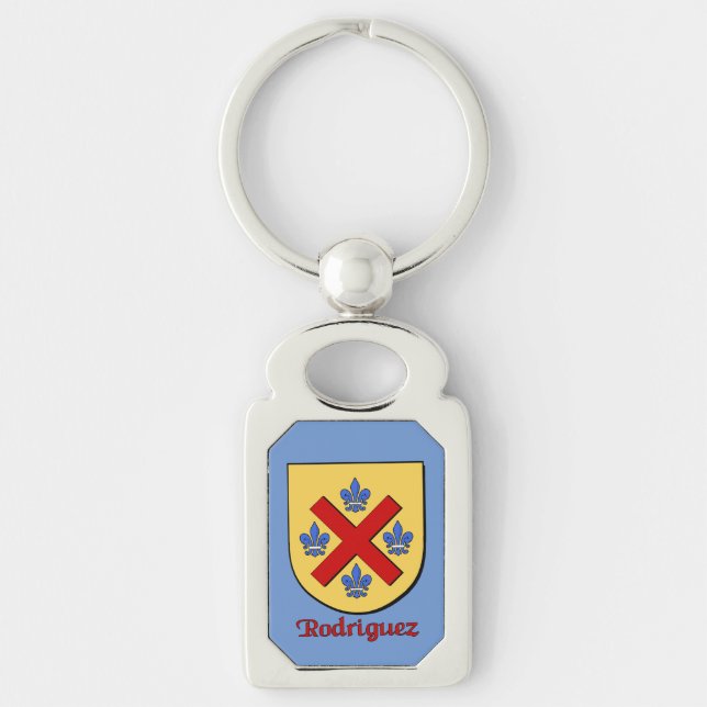 Rodriguez Historical Shield Key Ring (Front)
