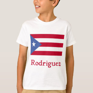Rodriguez Puerto Rican Flag T-Shirt