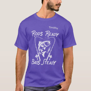 Rods Ready Bass Steady Custom SVG Graphic T-Shirt