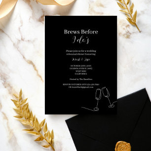 ROE Black & White Brews Before I Do Dinner Invitation