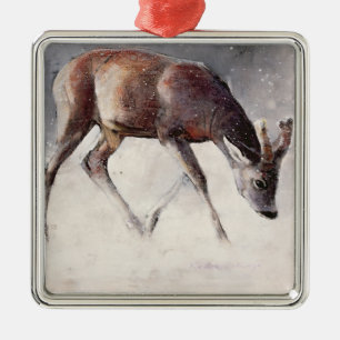 Roe Buck Winter 2000 Metal Tree Decoration