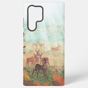 Roe Deer Capreolus capreolus in Forest Sunlight Samsung Galaxy Case